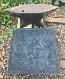 Enclume 150kg et une plaque ancienne.jpg